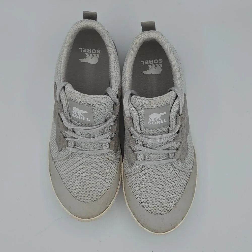 Sorel Out N About III Women's Waterproof Sneakers Size 9.5 Moonstone/Dove EUC